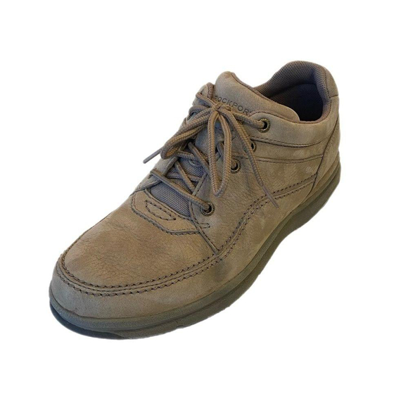 Rockport World Tour Classic Tan Suede Shoe Size 9.5 - Picture 5 of 11